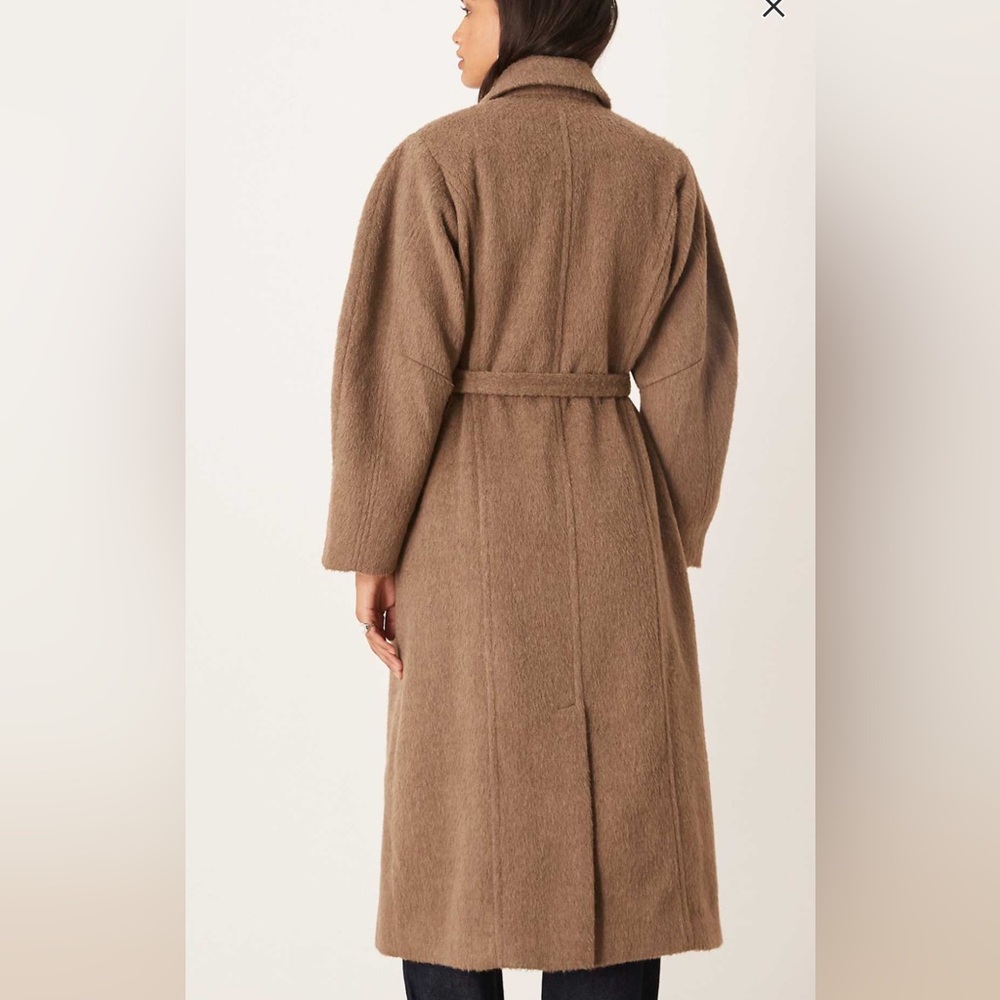 Women's Brown Double-Breasted Coat! NWOT - Picture 5 of 5